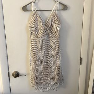 Silver Mini Dress
